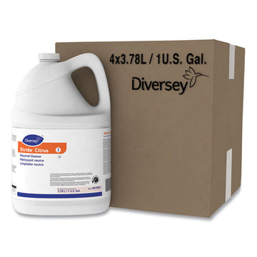Diversey™ Stride Neutral Cleaner, Citrus, 1 Gal, 4 Bottles-carton freeshipping - TVN Wholesale